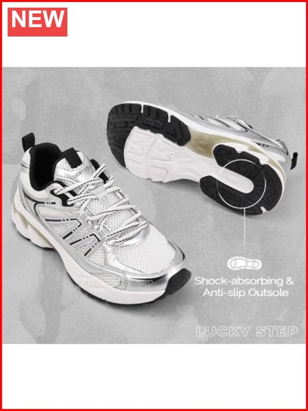 Chunky Fashion Sneakers Casual Running Shoes Tennis Workout Sport Athletic Gym